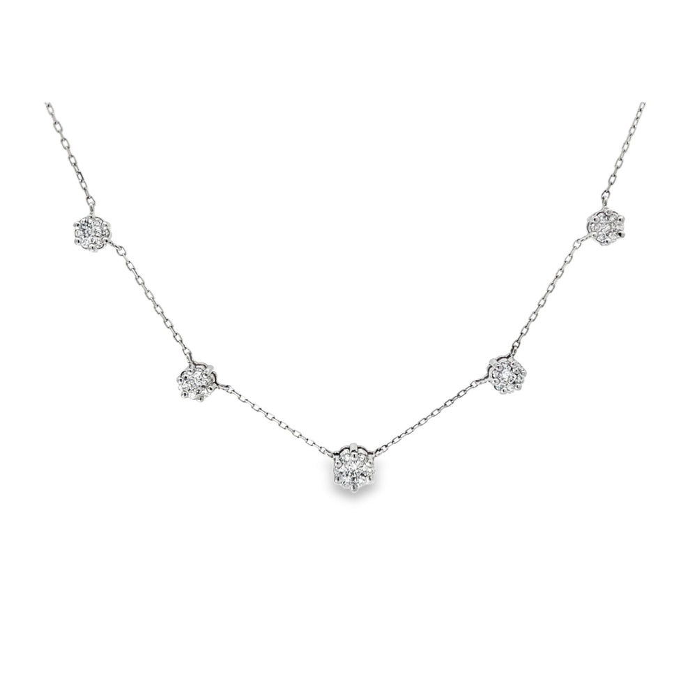 Simple Fashioned Round Diamond Choker