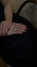 Dazzling Diamond Cluster Framed Band Ring - additional view