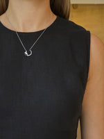 Elegant Marquise Sapphire Diamond Pendant - additional view