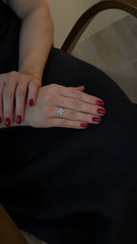Delicate Flowery Diamond Ring - additional view