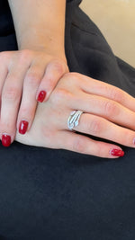 Splendid Snaky Marquises Diamond Ring - additional view