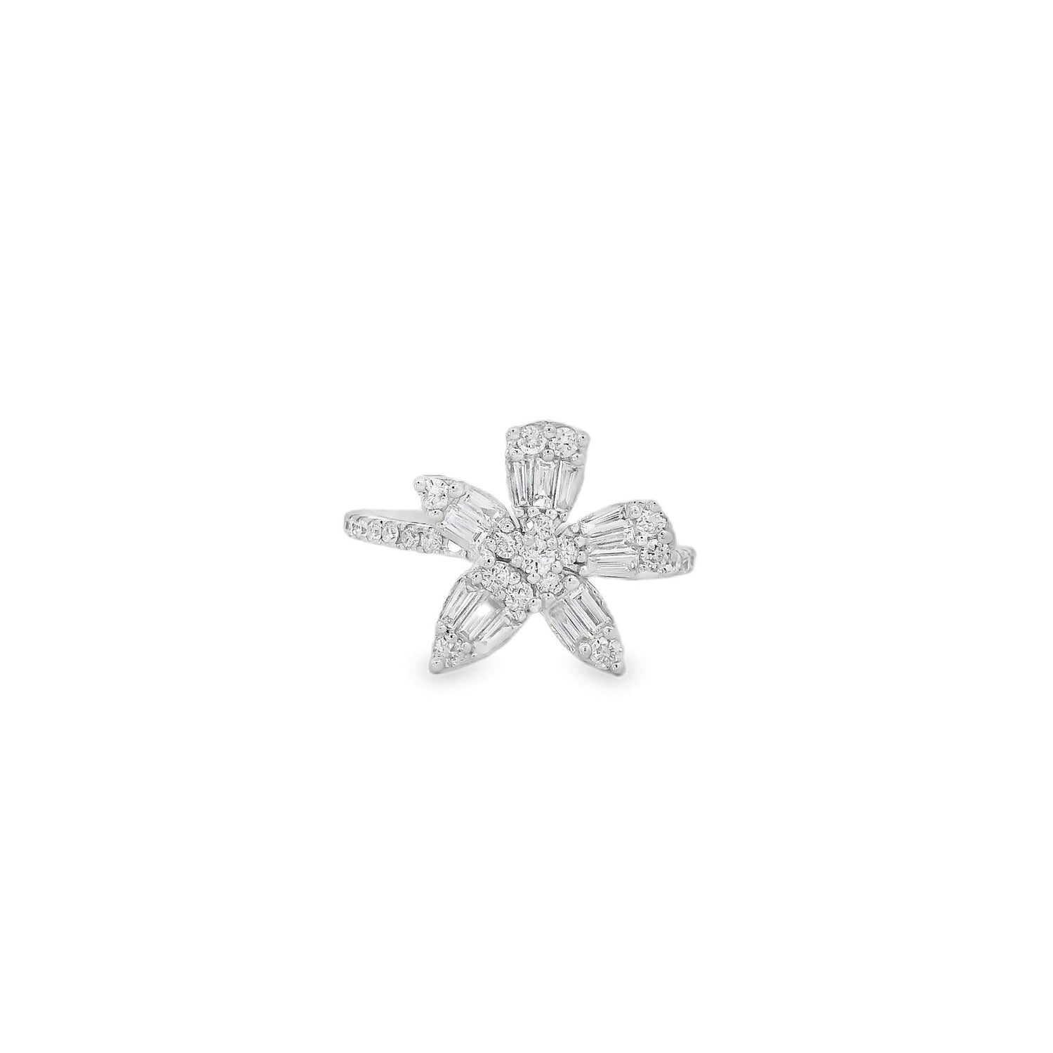 Beautiful Full Floral Diamond Ring