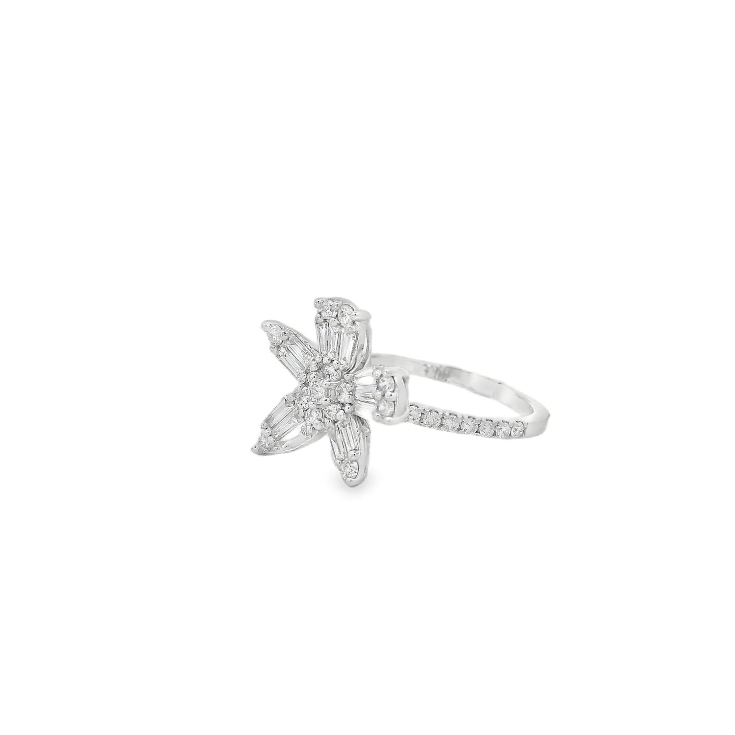 Beautiful Full Floral Diamond Ring