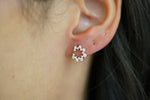 Beautiful Simple Sunny Diamond Earrings - additional view