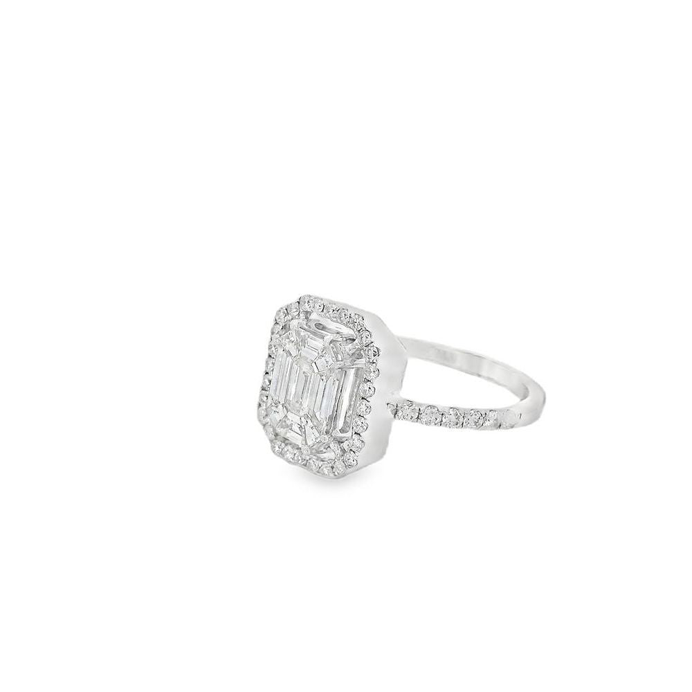 Flawles Baguettes Set Diamond Ring