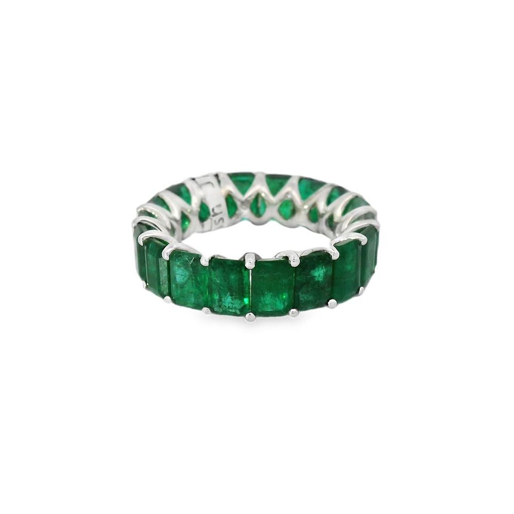 Delightful Eternity Emerald Ring