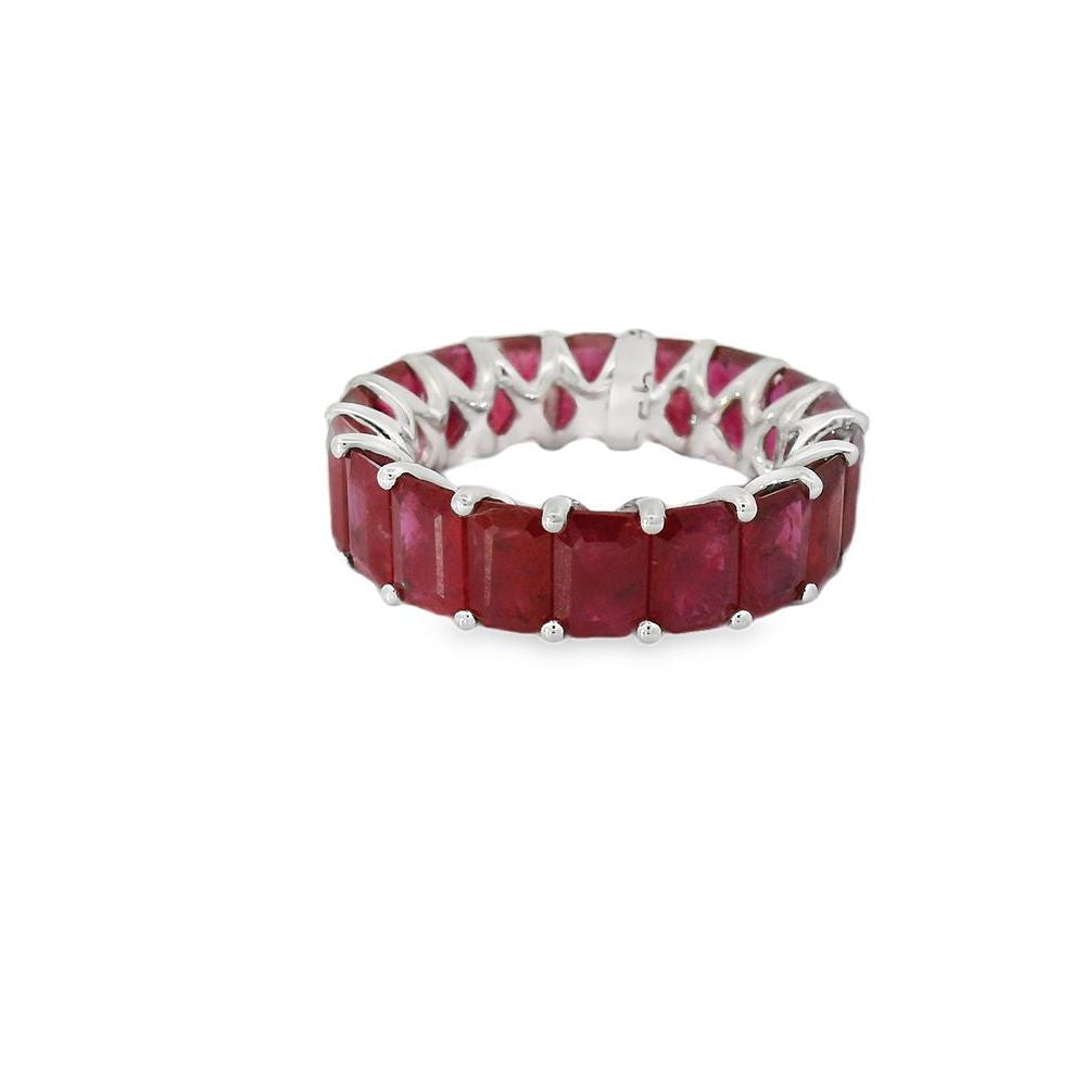 Delightful Eternity Ruby Ring