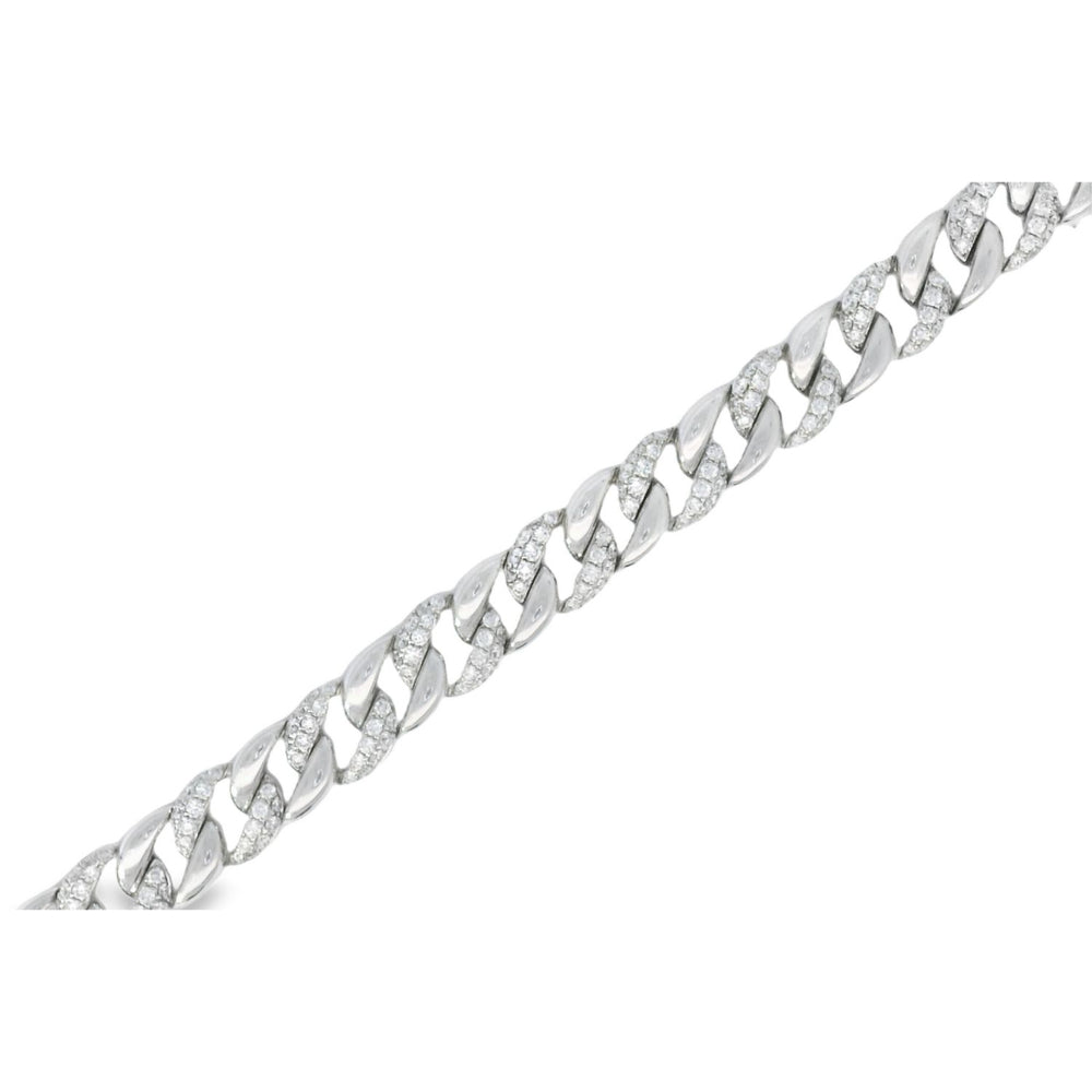 Elegant Diamond Cuban Chain Bracelet