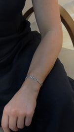 Elegant Diamond Cuban Chain Bracelet - additional view