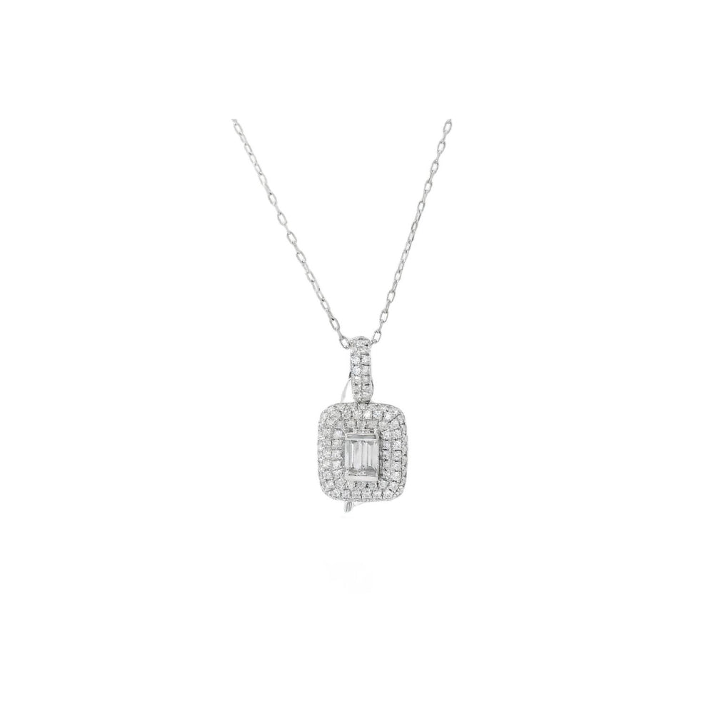 Mesmerizing Square Full Diamond Pendant