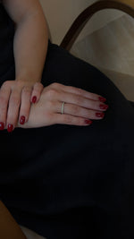 One Line Yellow Diamond Ring - additional view