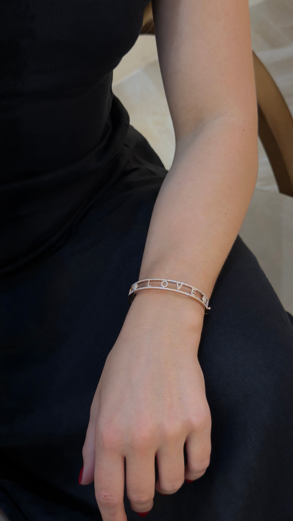 Fabulous 'FEISTY' Diamond Bangle - additional view