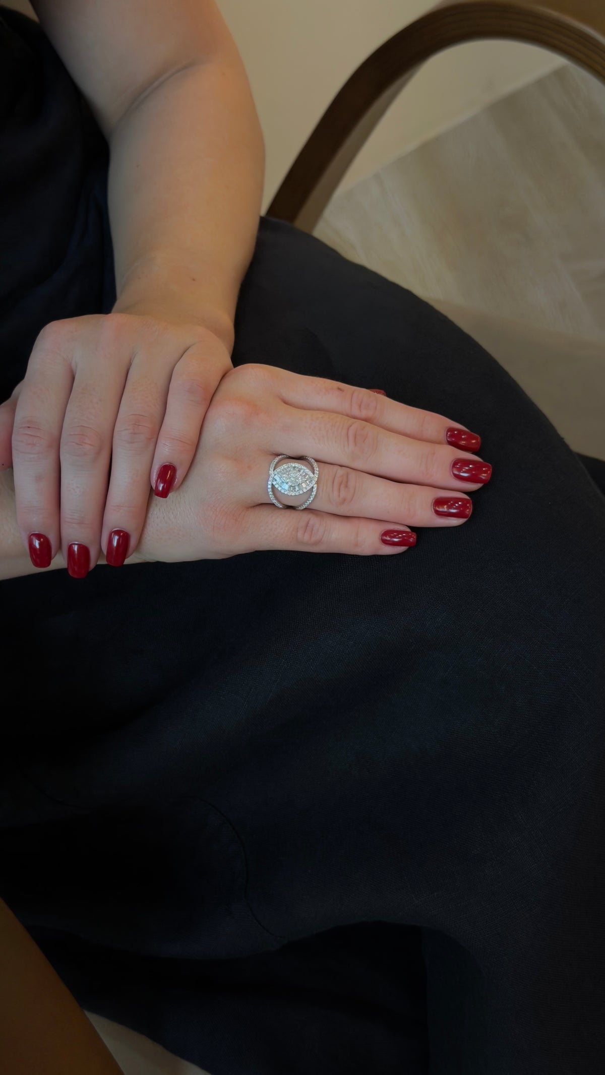 Stunning Stacked Diamond Ring - additional view