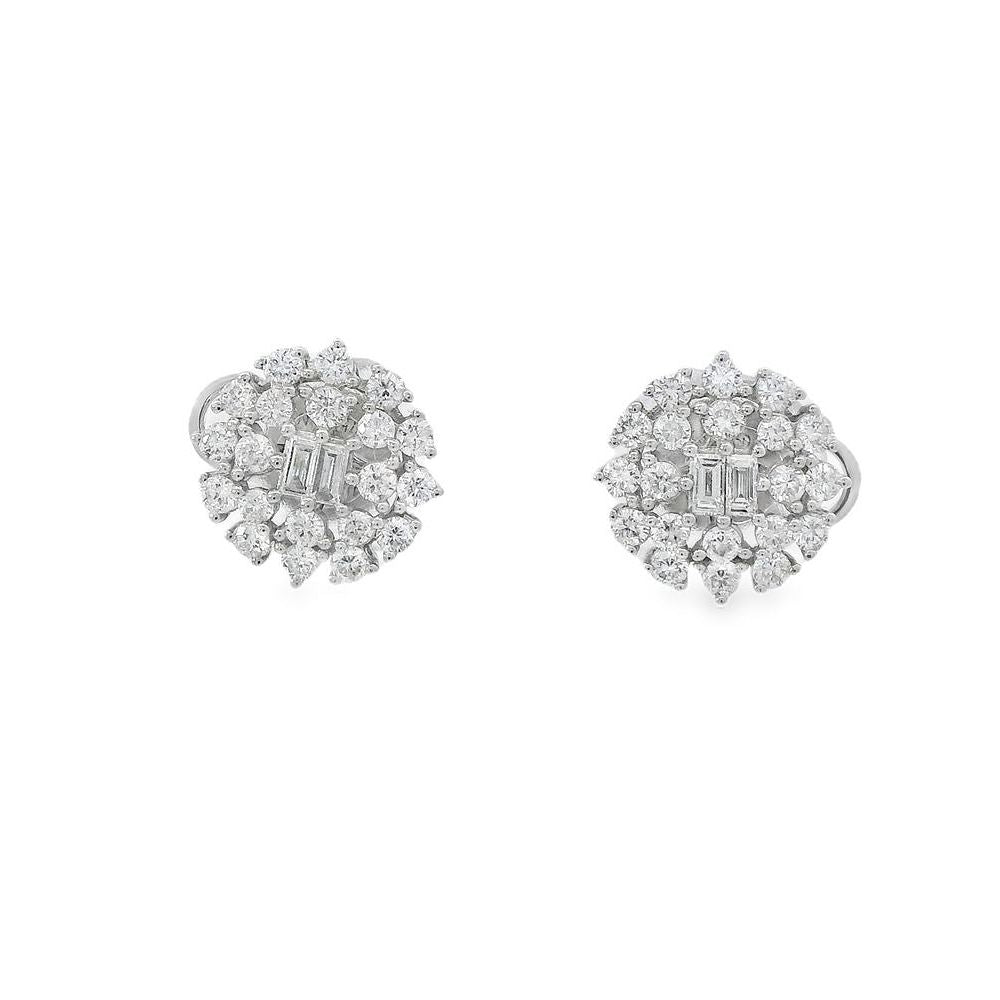 Marvelous Round Diamond Earrings