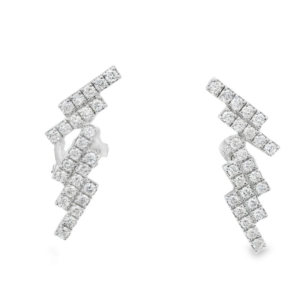 Shiny Lightning Diamond Earrings