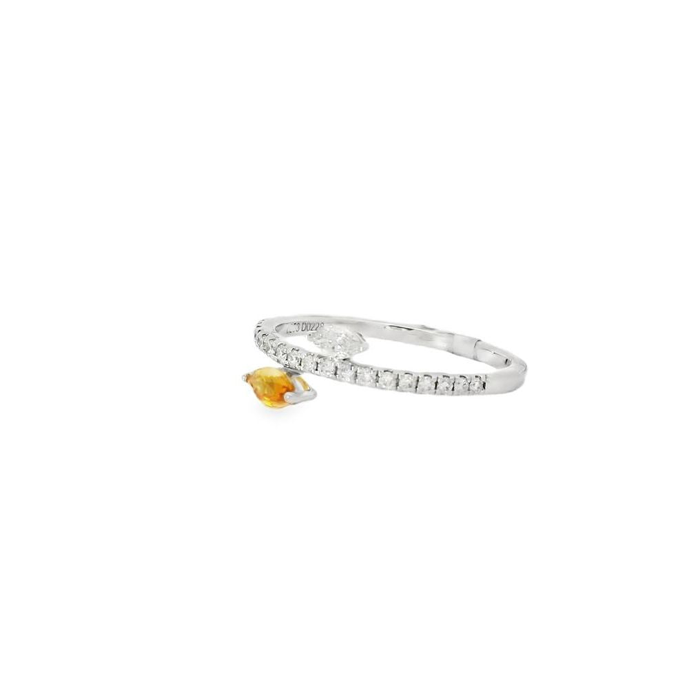 Delightful Marquise Sapphire and Diamond Ring