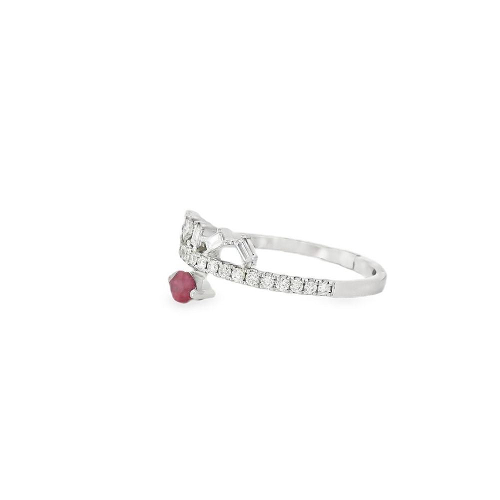 Delightful Marquise Ruby and Diamond Ring