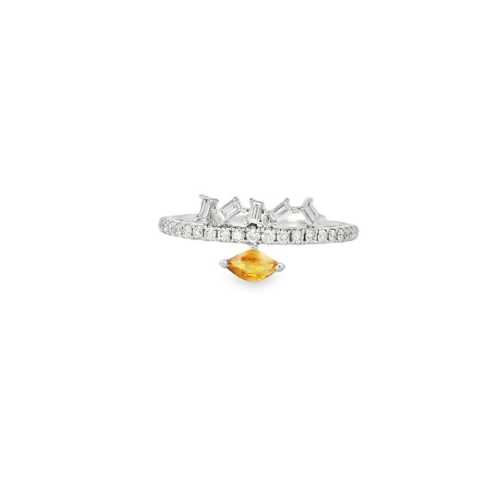 Delightful Marquise Sapphire and Diamond Ring