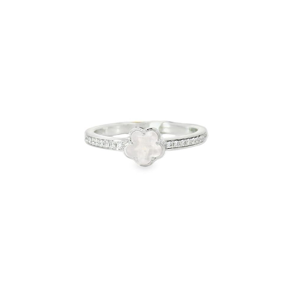 Amazing Rose Style Quartz & Diamond Ring
