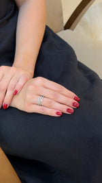 Charming Heart Solitaire Layered Diamond Open Ring - additional view