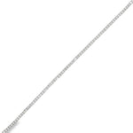 White gold tennis bracelet with a fine continuous row of round diamonds