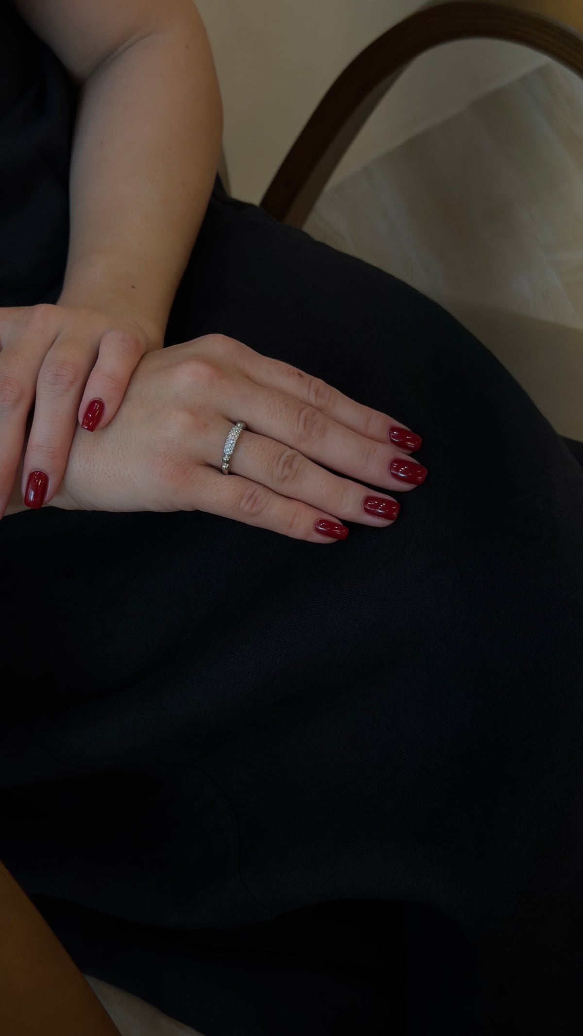 Shiny Delicate Top Diamond Ring - additional view