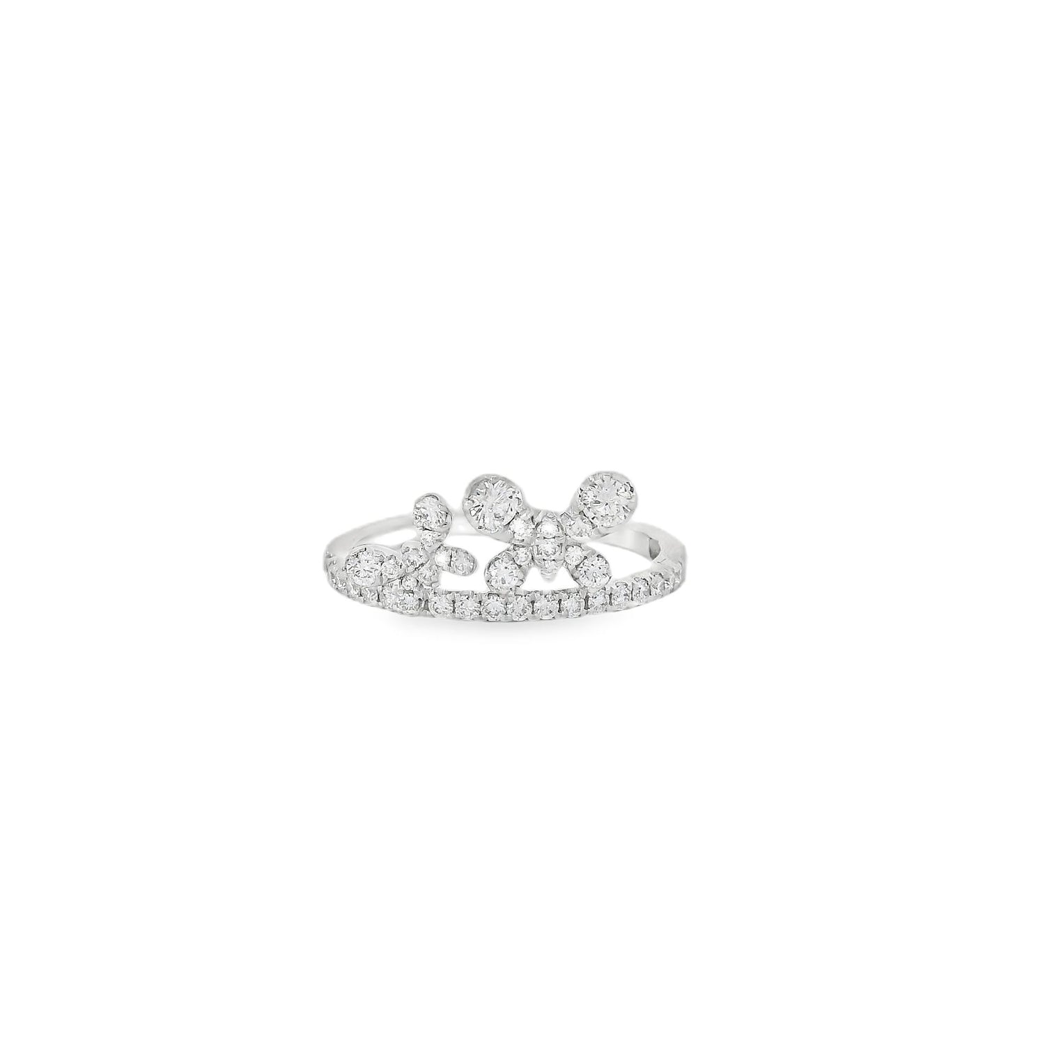 Stunning Top Butterfly Diamond Ring