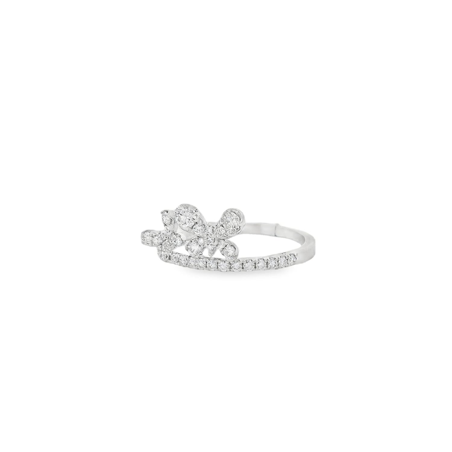 Stunning Top Butterfly Diamond Ring