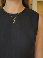 Delicate Squoval Citrine Pendant - additional view