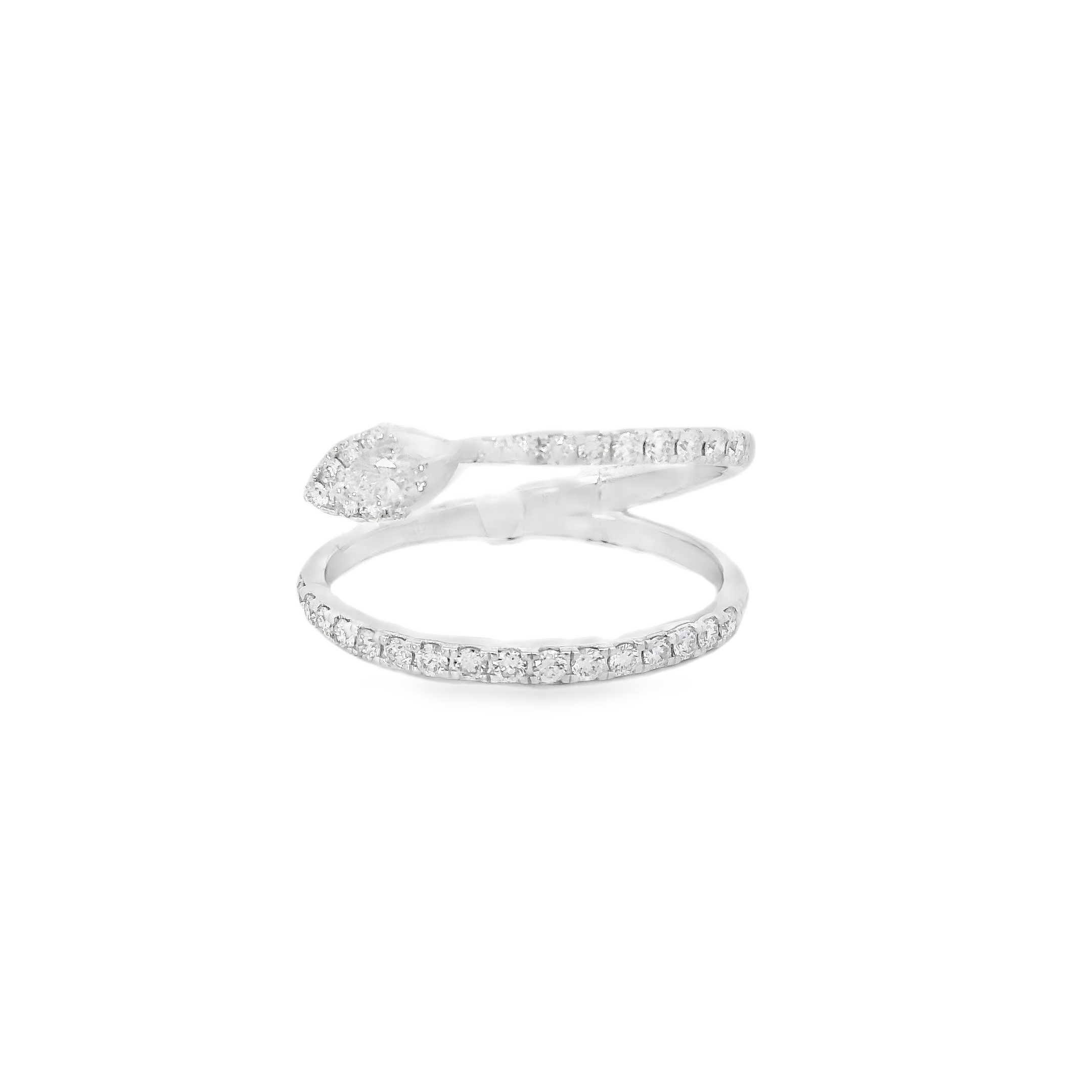 Sleek Cluster Marquise Branch Diamond Ring