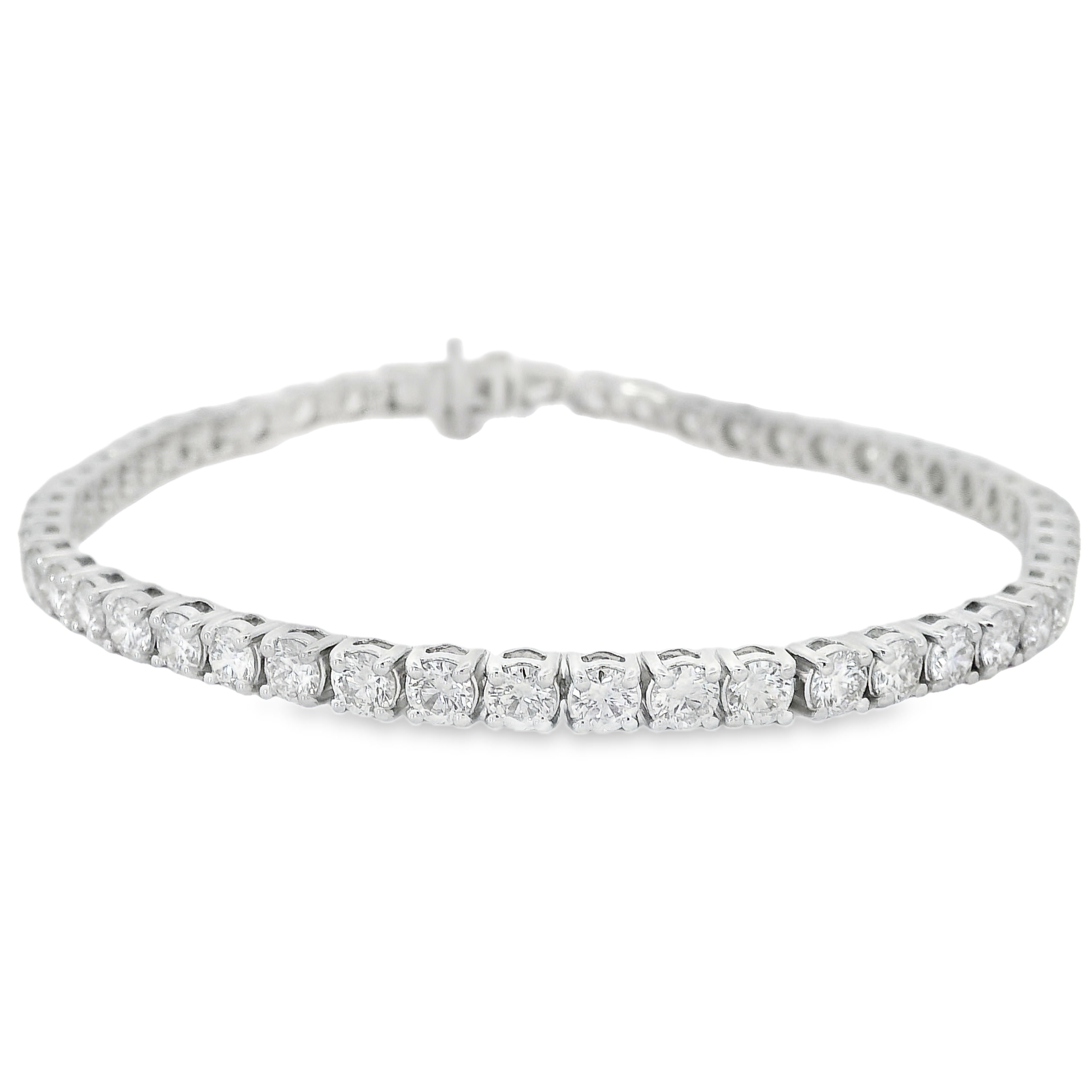 Stunning 5-Carat Diamond Tennis Bracelet