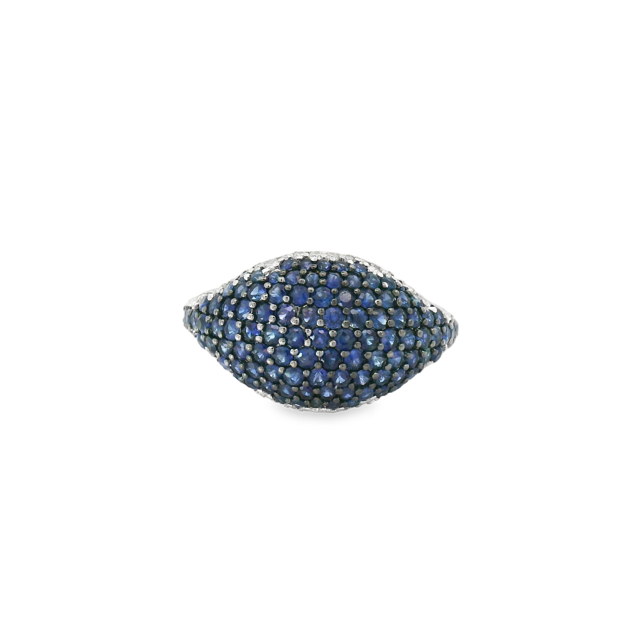 Chic Full Sapphire Pinky Ring